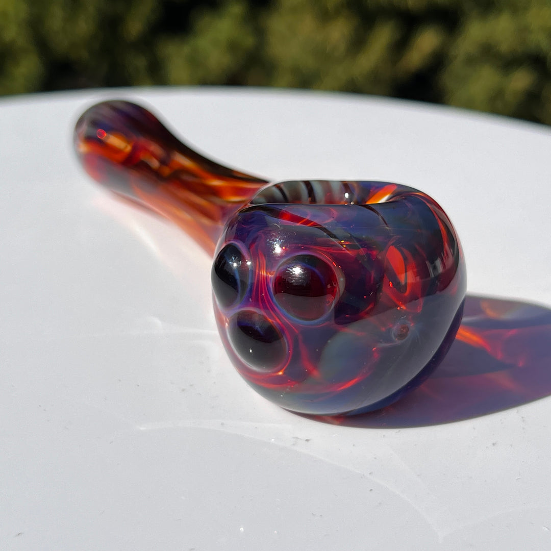 Purple Creek Triforce Pipe Glass Pipe Taggart Glass   