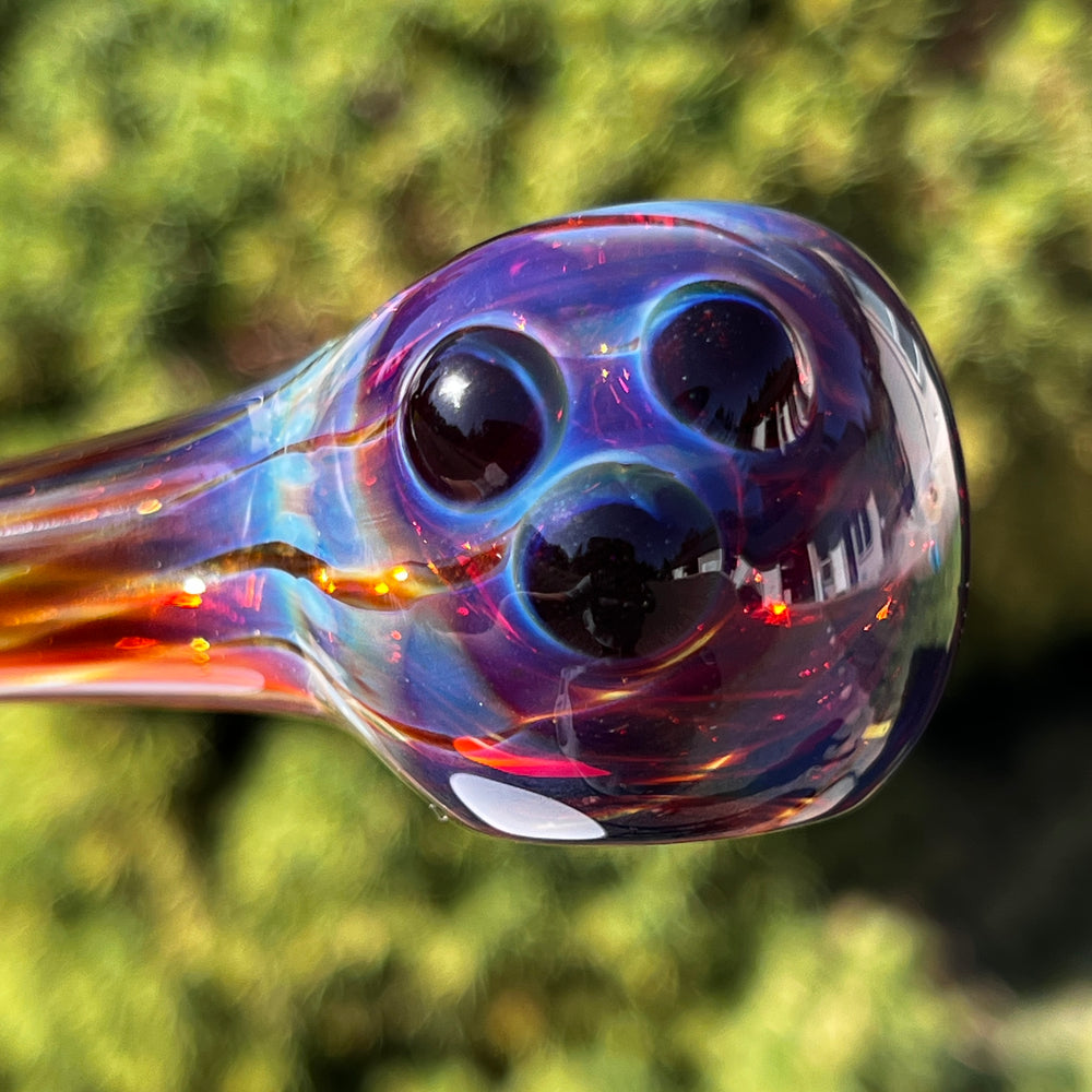 Purple Creek Triforce Pipe Glass Pipe Taggart Glass   