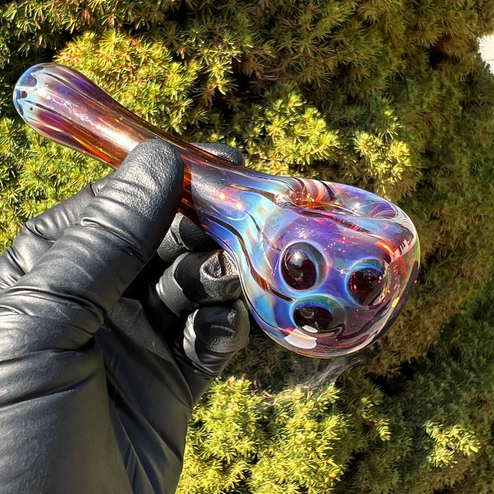 Purple Creek Triforce Pipe Glass Pipe Taggart Glass   