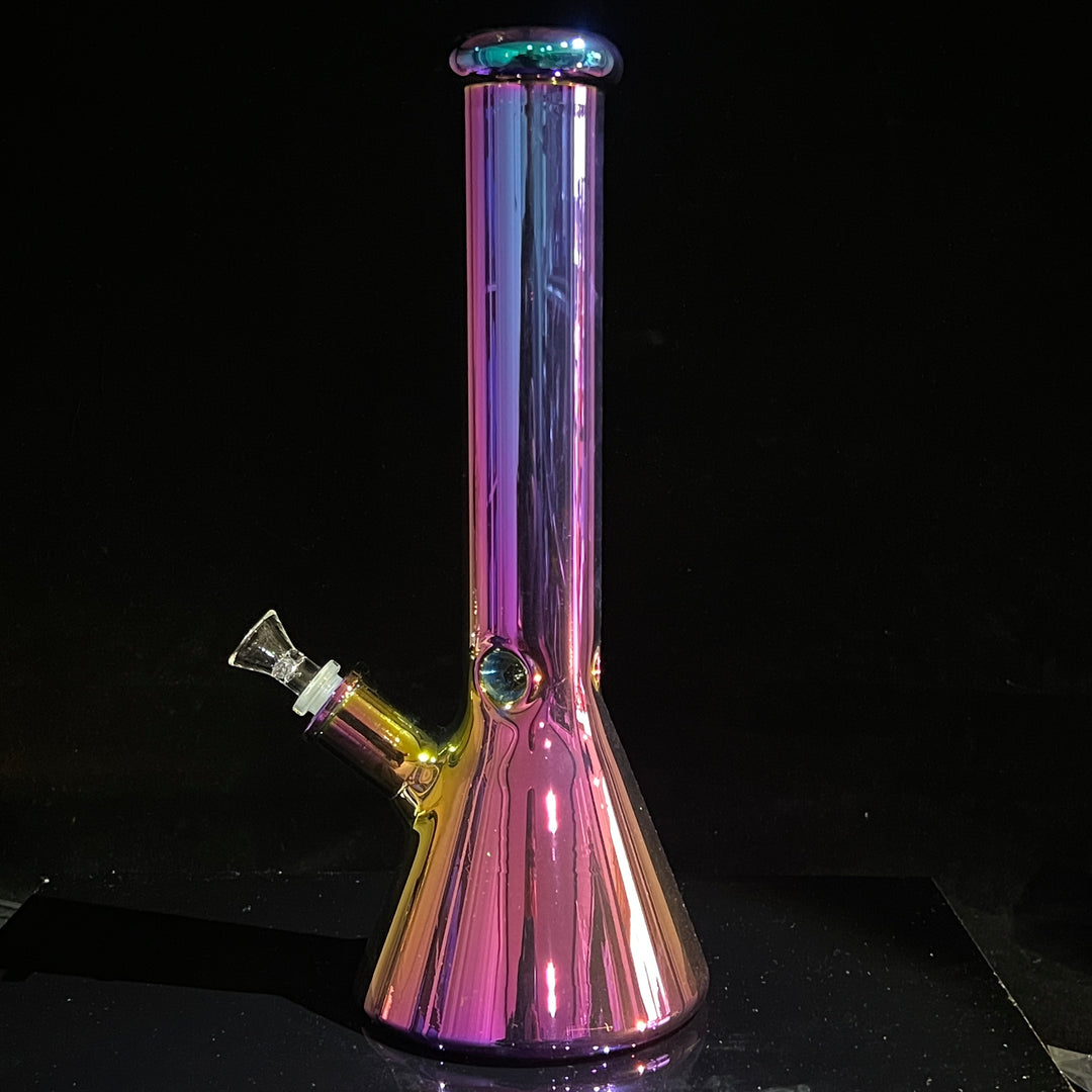 Lustrous Purple Iridescent Bong 13" Glass Pipe TG   