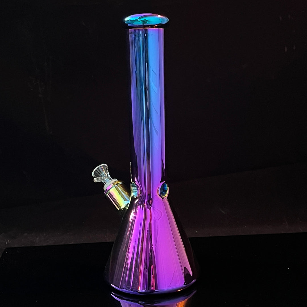 Lustrous Purple Iridescent Bong 13" Glass Pipe TG   