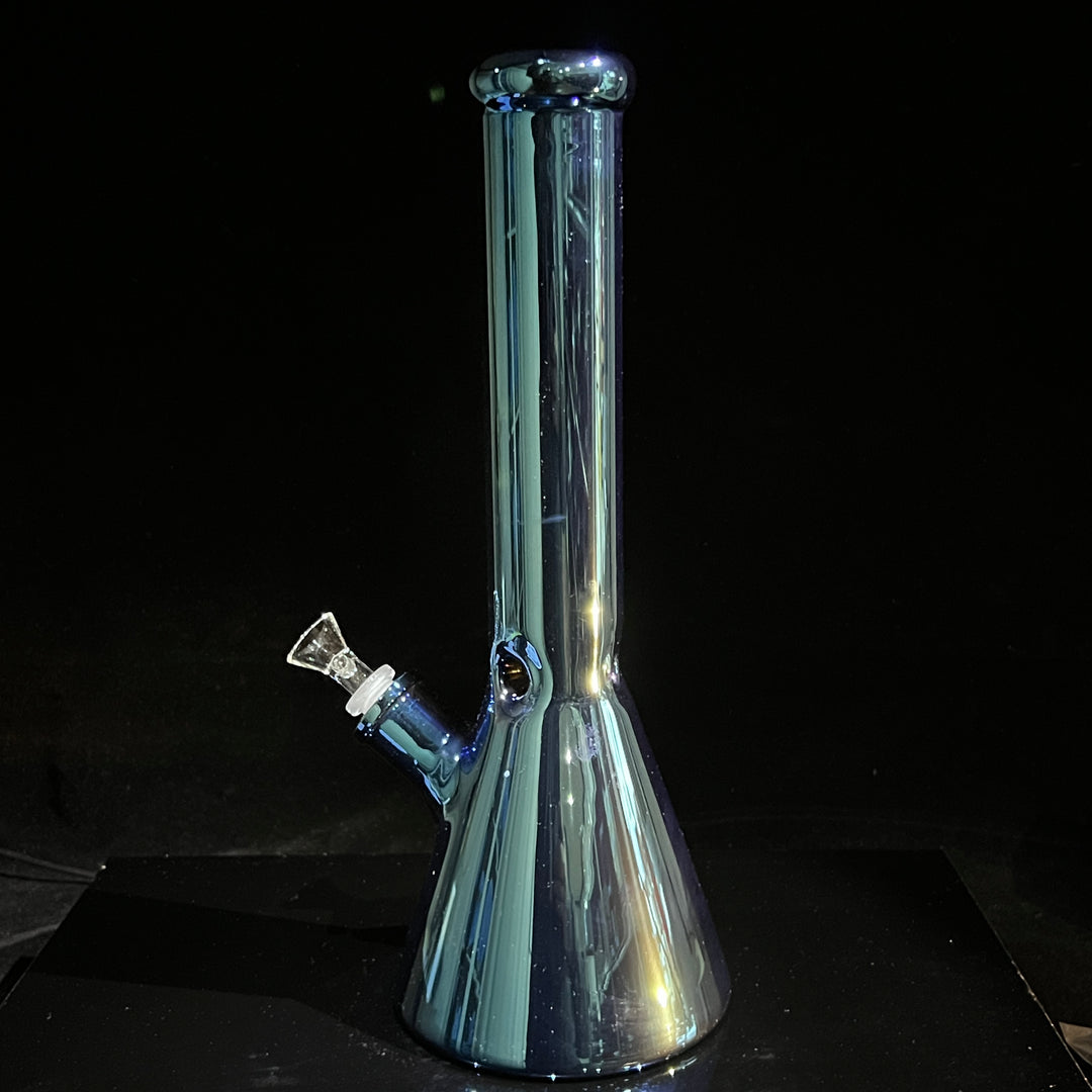 Lustrous Blue Iridescent Bong 13" Glass Pipe TG   