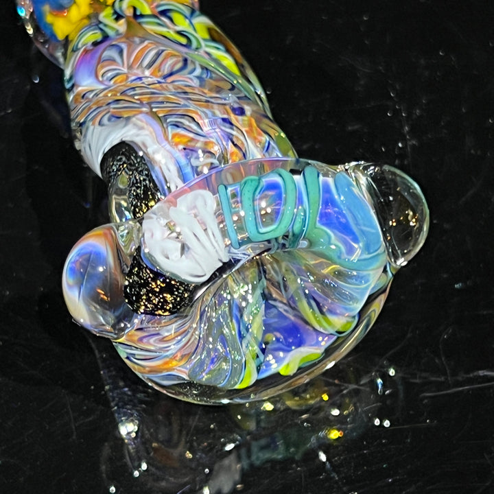 Inside Out Twisted Chillum Glass Pipe Molten Imagination   