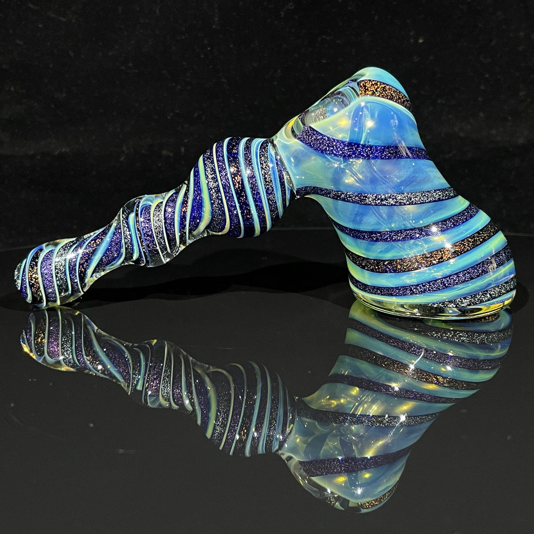 Dichro Fume Swirl Bubbler Glass Pipe Tiny Mike