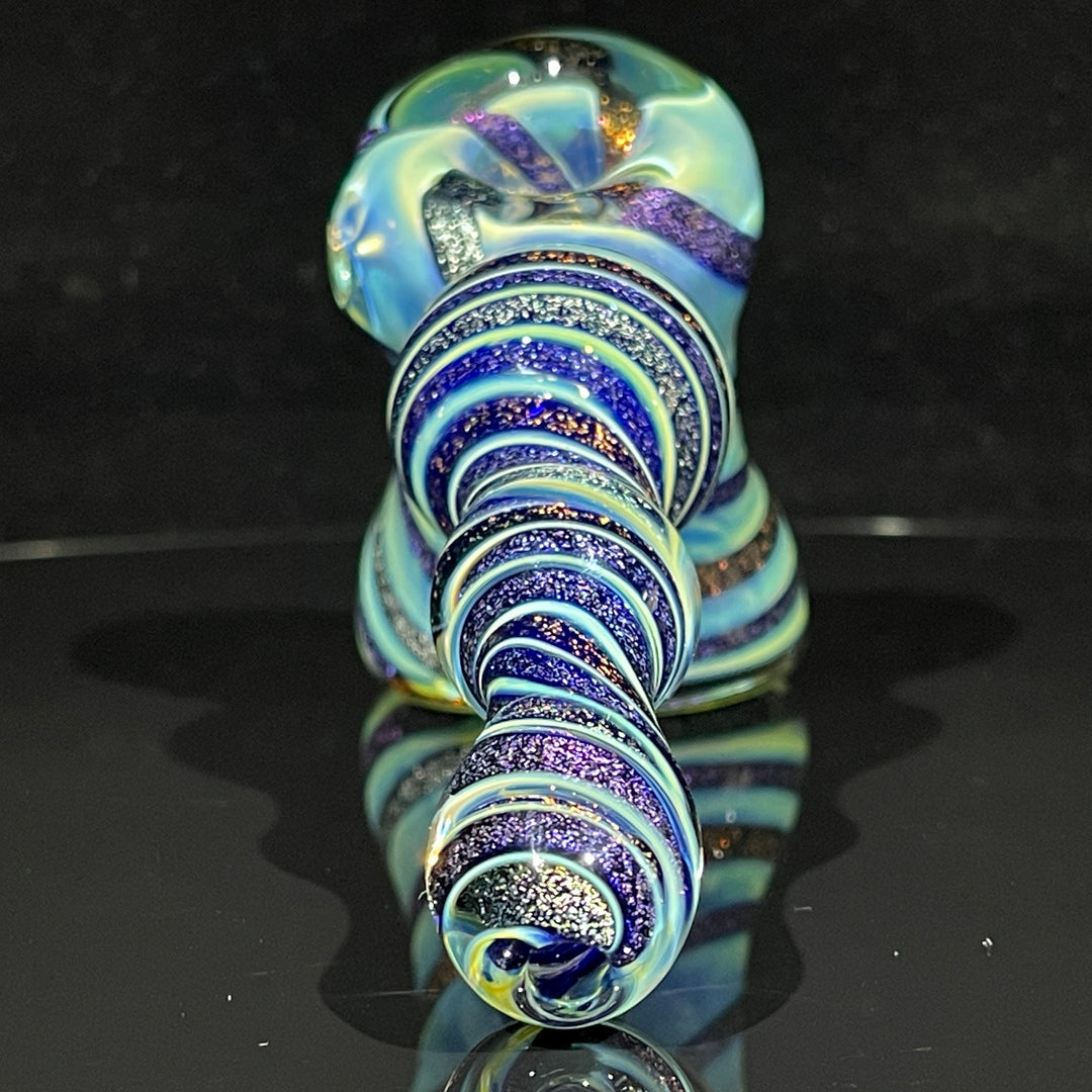 Dichro Fume Swirl Bubbler Glass Pipe Tiny Mike