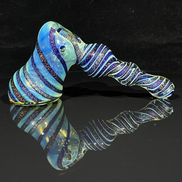 Dichro Fume Swirl Bubbler Glass Pipe Tiny Mike