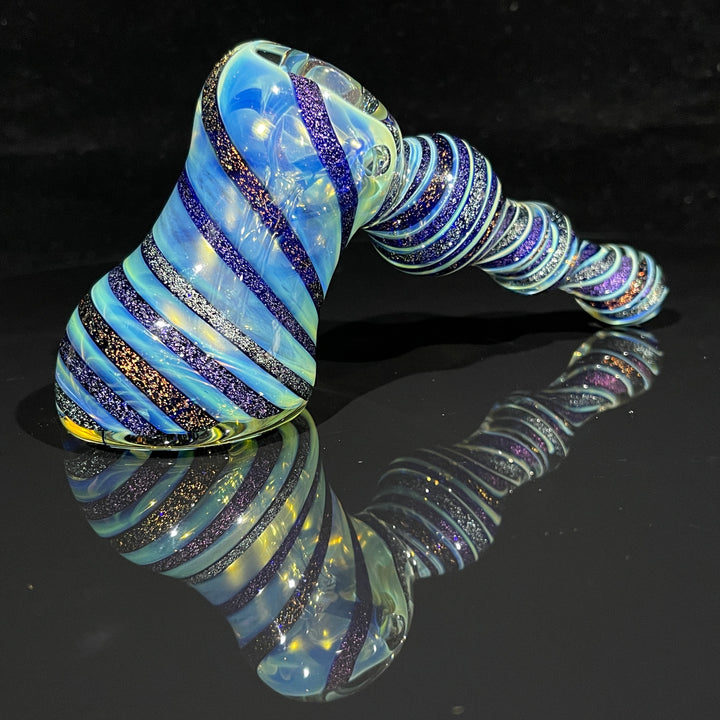 Dichro Fume Swirl Bubbler Glass Pipe Tiny Mike