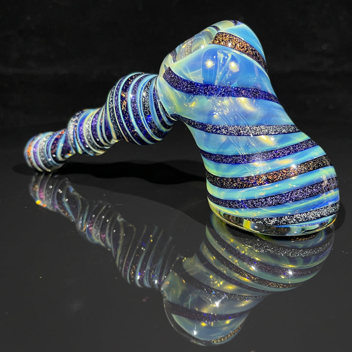 Dichro Fume Swirl Bubbler Glass Pipe Tiny Mike