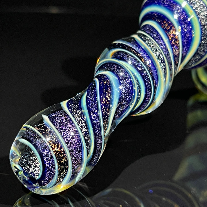 Dichro Fume Swirl Bubbler Glass Pipe Tiny Mike