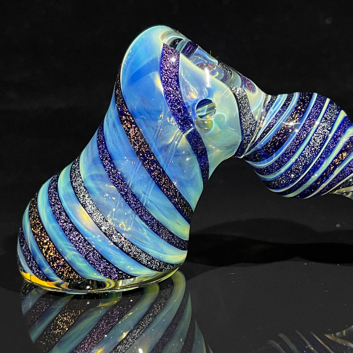 Dichro Fume Swirl Bubbler Glass Pipe Tiny Mike