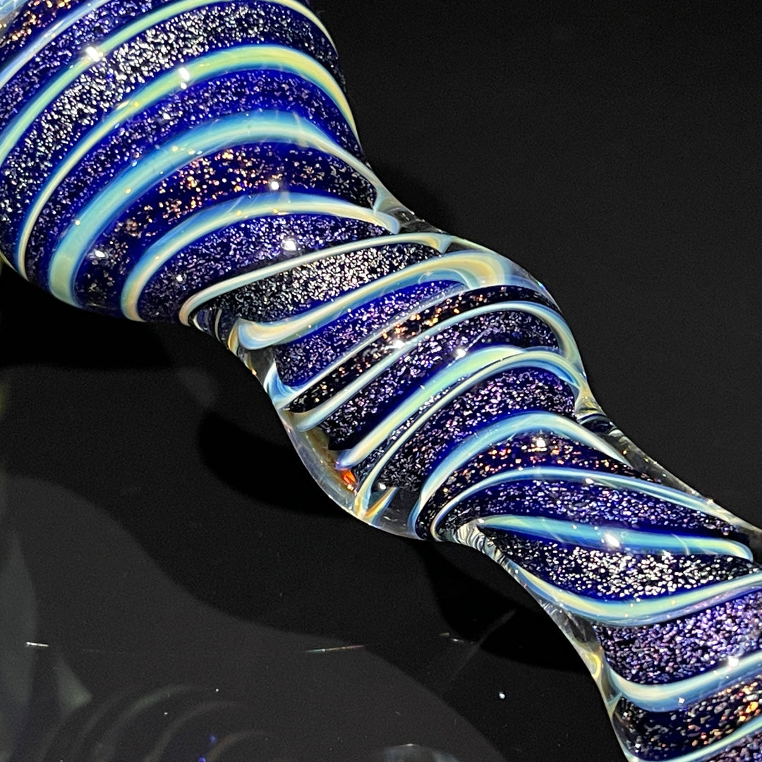 Dichro Fume Swirl Bubbler Glass Pipe Tiny Mike