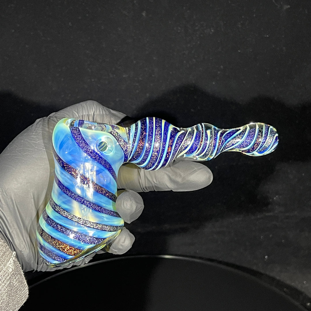 Dichro Fume Swirl Bubbler Glass Pipe Tiny Mike