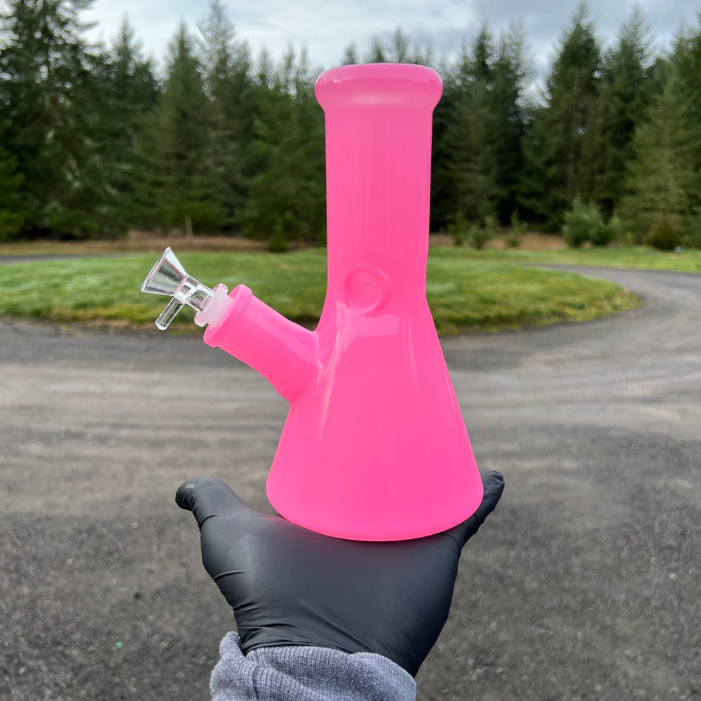 Hot Pink 8.5" Thick 9 mm Bong Glass Pipe TG   