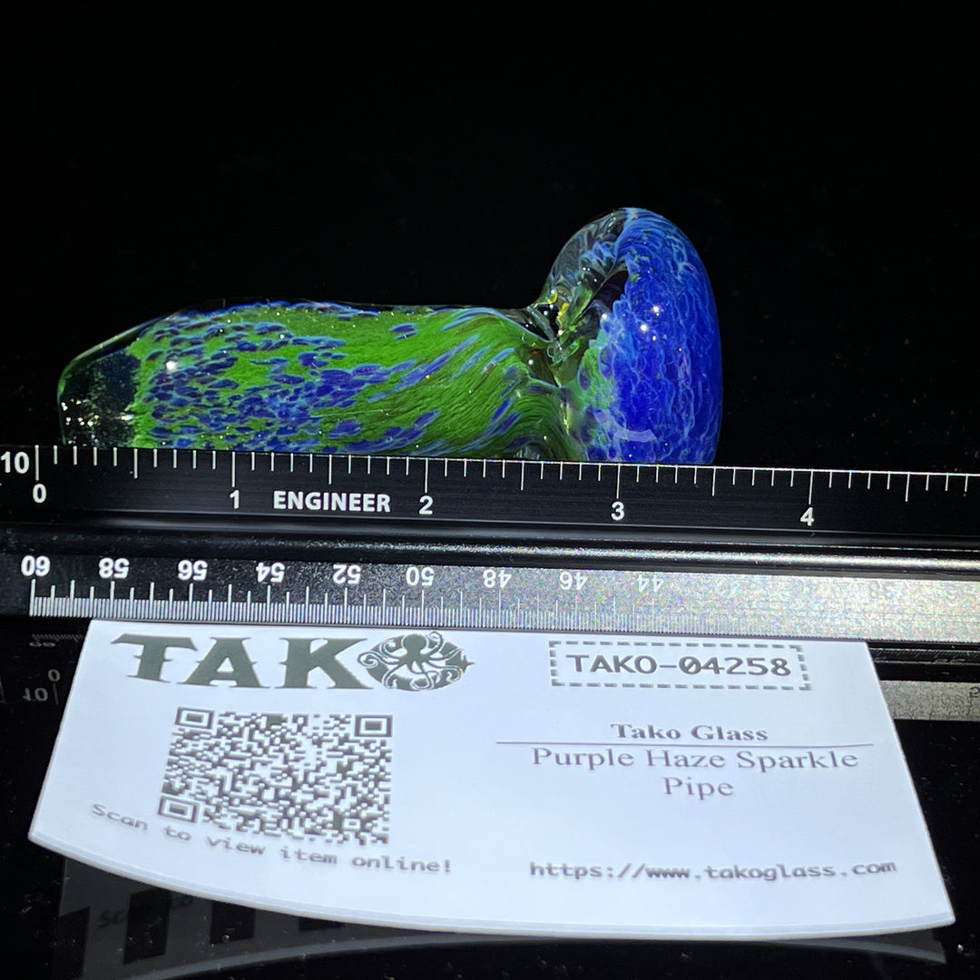 Purple Haze Sparkle Pipe Glass Pipe Tako Glass   