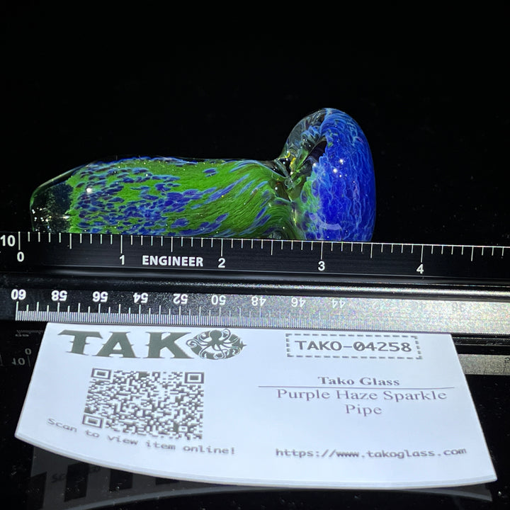 Purple Haze Sparkle Pipe Glass Pipe Tako Glass   