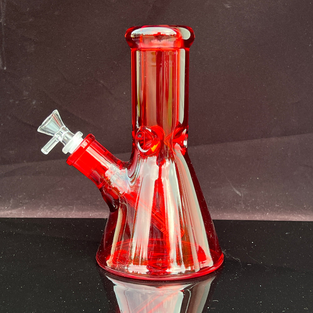 Bright Red 8.5" Thick 9 mm Bong Glass Pipe TG   