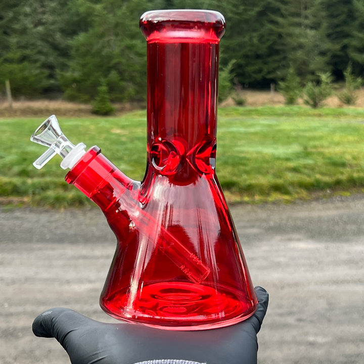 Bright Red 8.5" Thick 9 mm Bong Glass Pipe TG   