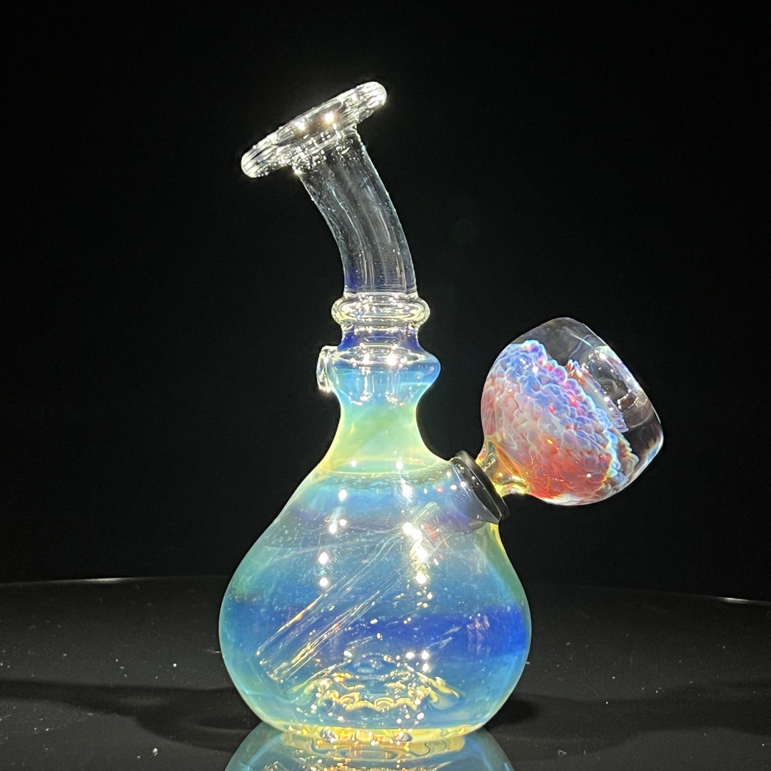 Heavy Silver Fumed Mini Bong Glass Pipe Tako Glass