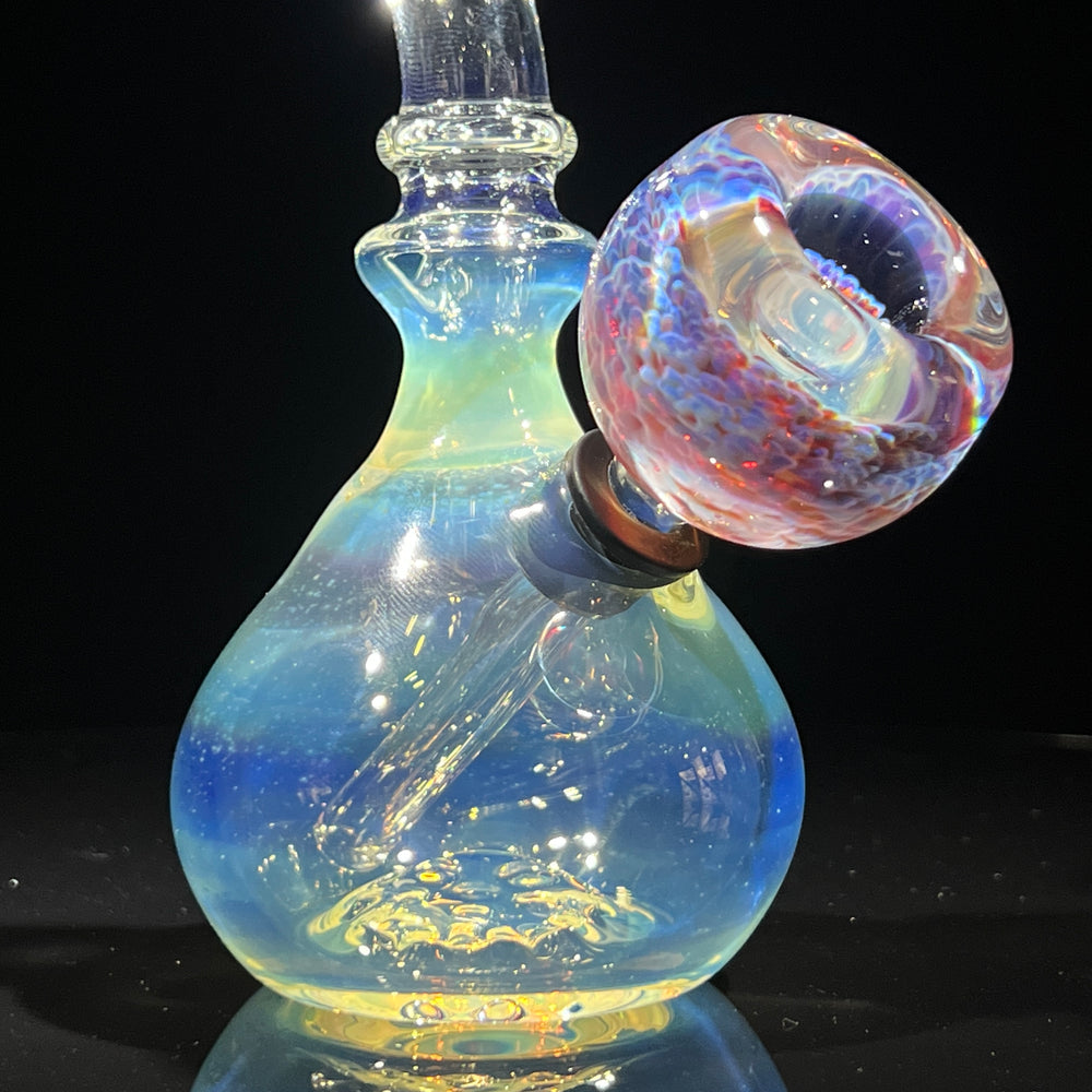 Heavy Silver Fumed Mini Bong Glass Pipe Tako Glass