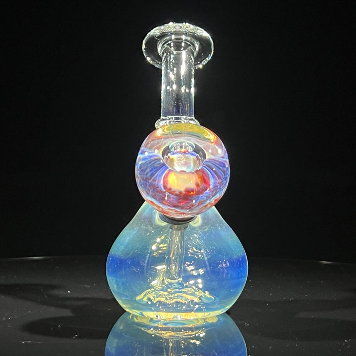 Heavy Silver Fumed Mini Bong Glass Pipe Tako Glass