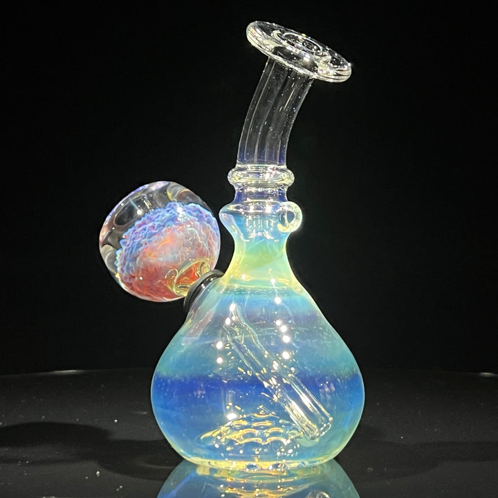 Heavy Silver Fumed Mini Bong Glass Pipe Tako Glass
