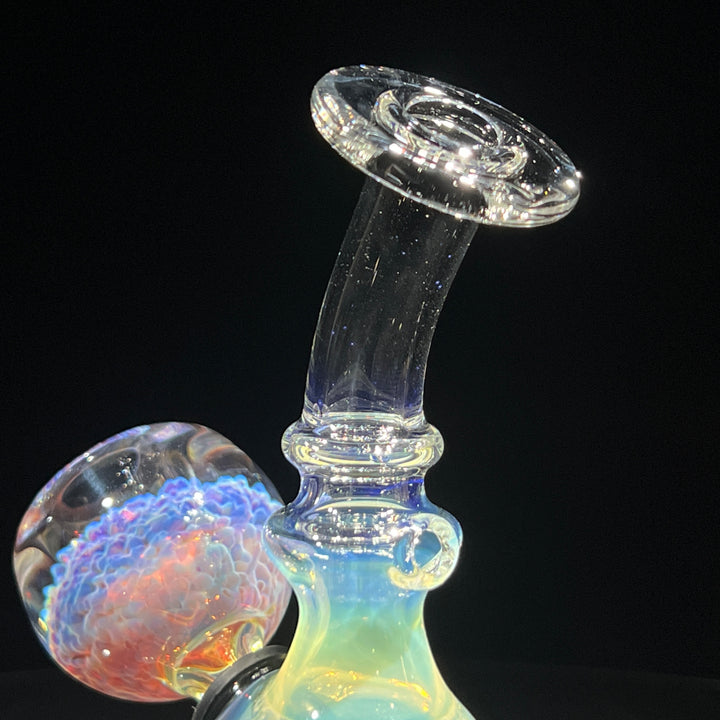 Heavy Silver Fumed Mini Bong Glass Pipe Tako Glass