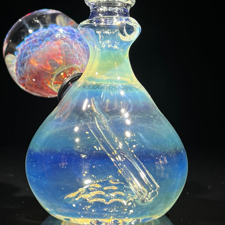 Heavy Silver Fumed Mini Bong Glass Pipe Tako Glass