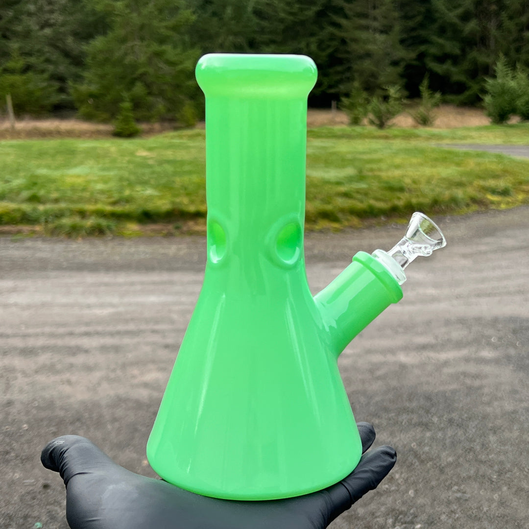 Bright Green 8.5" Thick 9 mm Bong Glass Pipe TG   