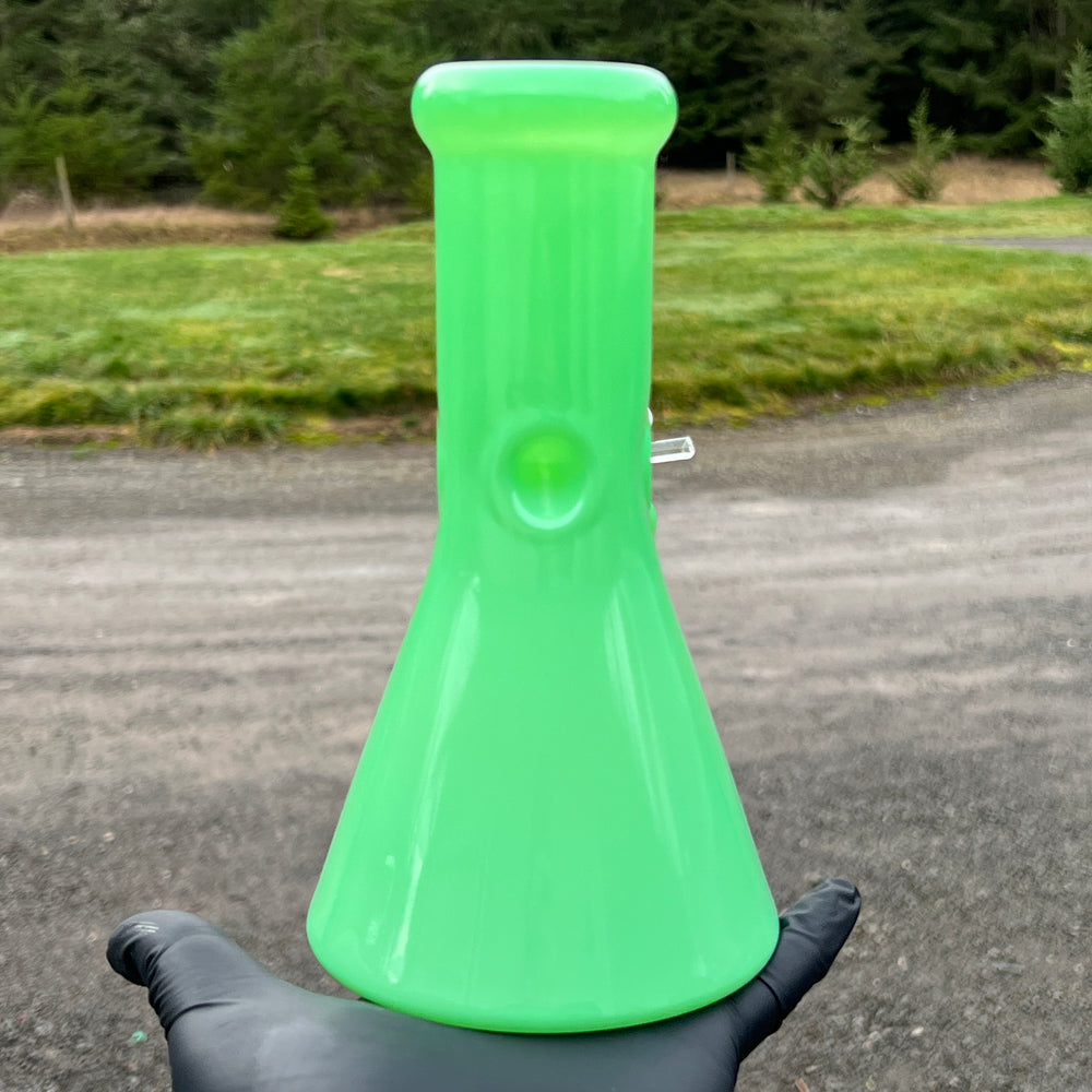 Bright Green 8.5" Thick 9 mm Bong Glass Pipe TG   