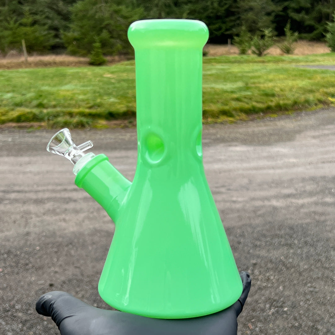 Bright Green 8.5" Thick 9 mm Bong Glass Pipe TG   