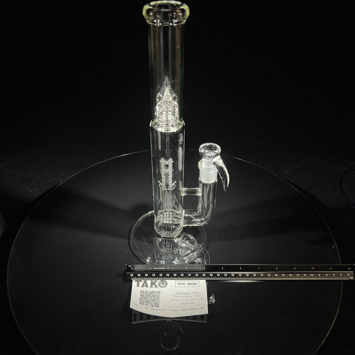 Sovereignty Glass Pawn 3 Cut 360° Grid Stemline