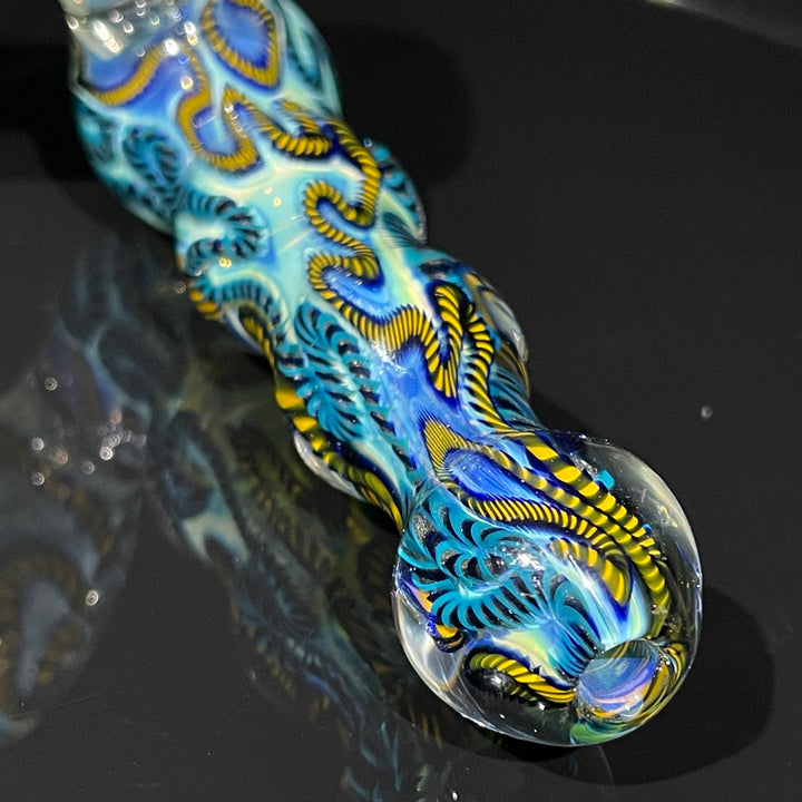Inside Out Sidecar Bubbler Glass Pipe Tiny Mike