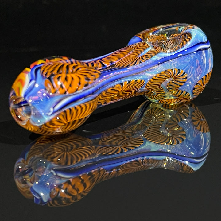 Color Inside Out Spoon Glass Pipe Tiny Mike