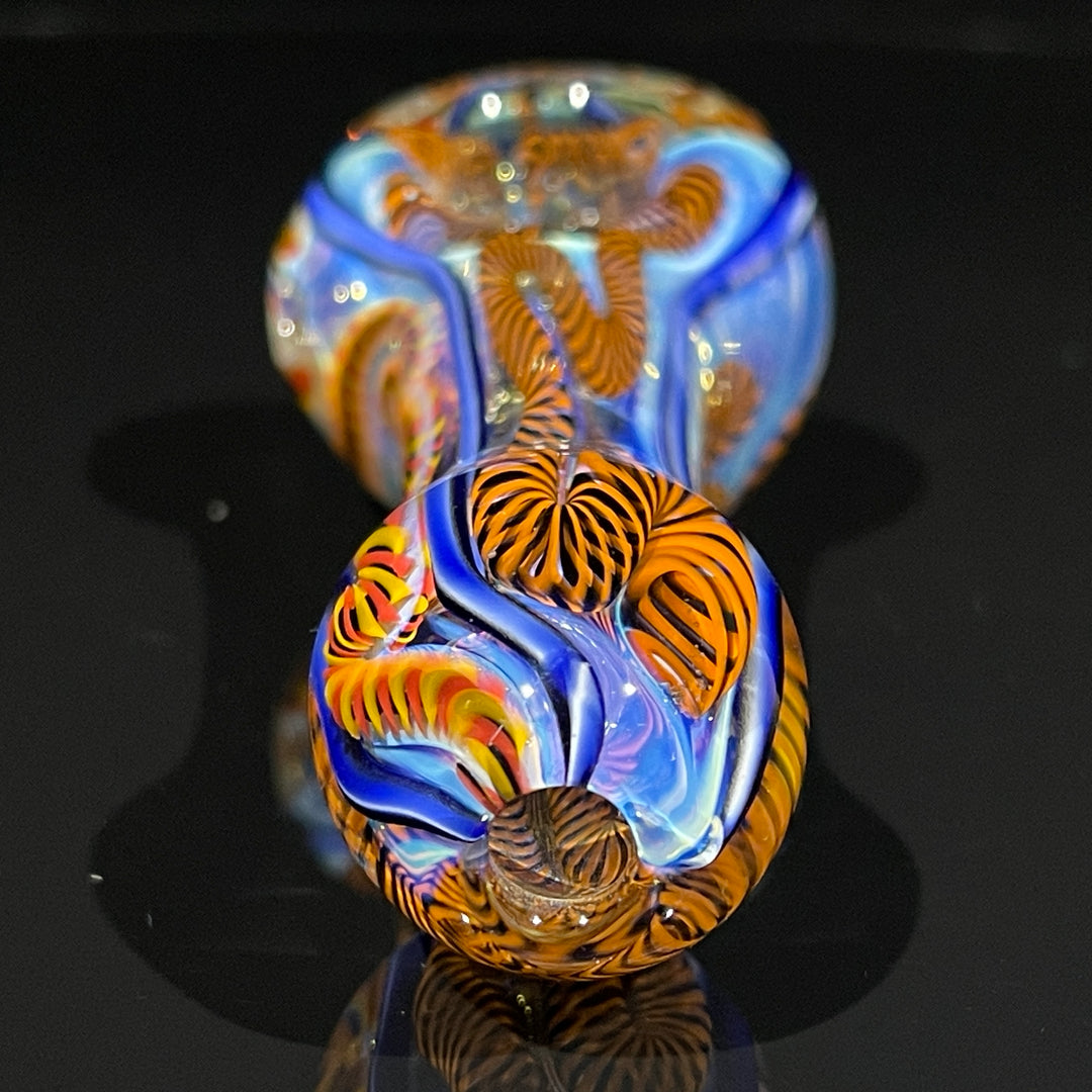 Color Inside Out Spoon Glass Pipe Tiny Mike