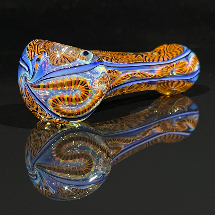 Color Inside Out Spoon Glass Pipe Tiny Mike