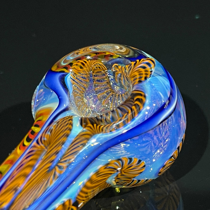 Color Inside Out Spoon Glass Pipe Tiny Mike