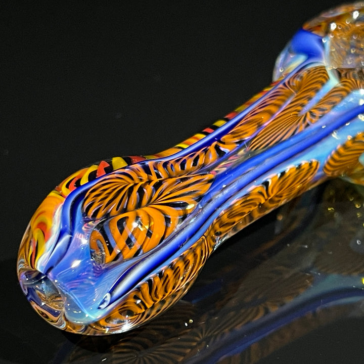 Color Inside Out Spoon Glass Pipe Tiny Mike