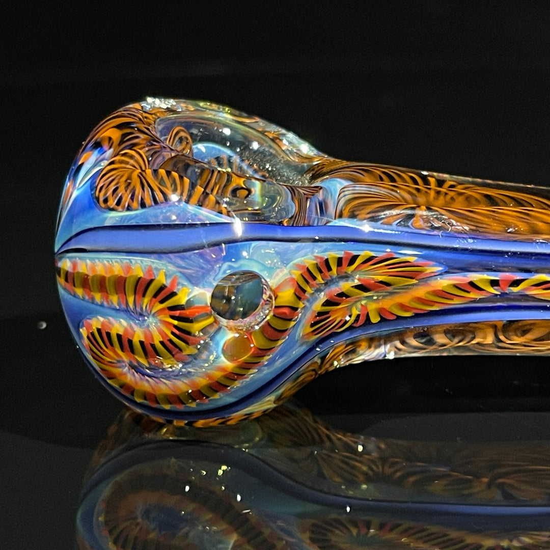 Color Inside Out Spoon Glass Pipe Tiny Mike