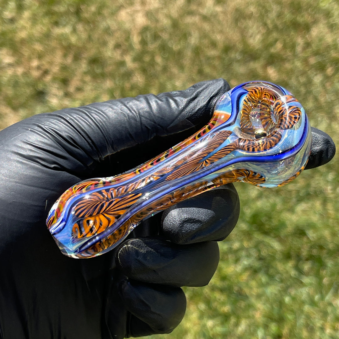 Color Inside Out Spoon Glass Pipe Tiny Mike