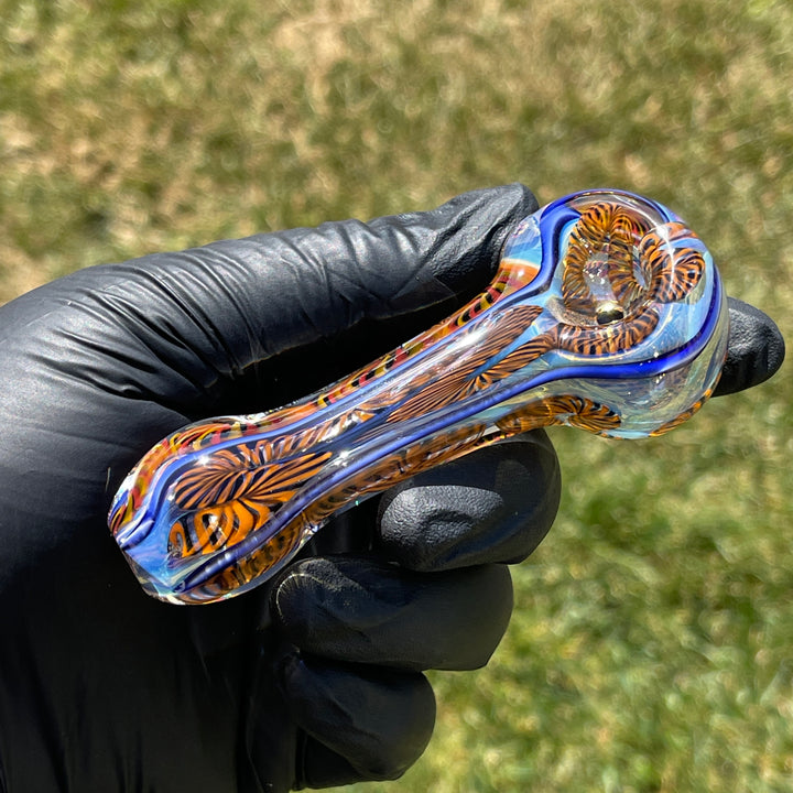 Color Inside Out Spoon Glass Pipe Tiny Mike
