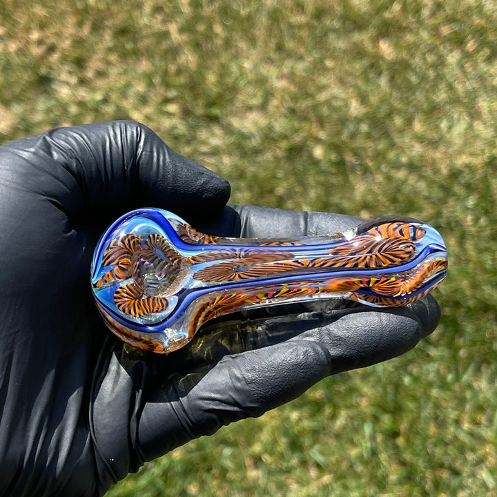 Color Inside Out Spoon Glass Pipe Tiny Mike