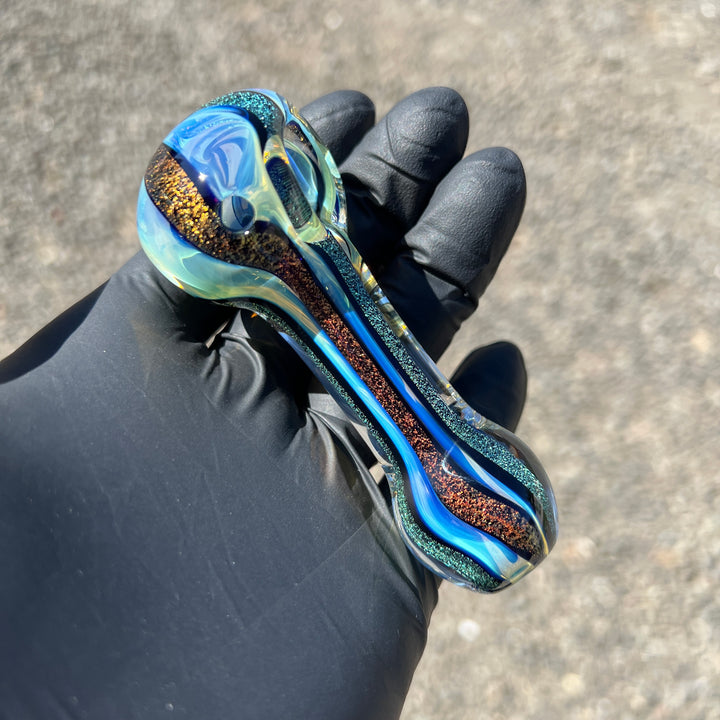 Dichro 4 Strip Glass Pipe Glass Pipe Tiny Mike   
