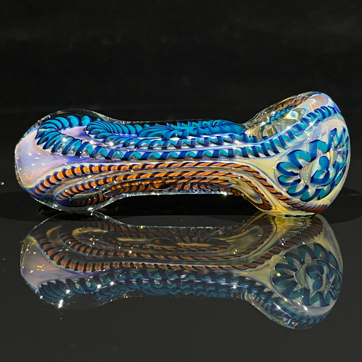 Color Inside Out Spoon Glass Pipe Tiny Mike