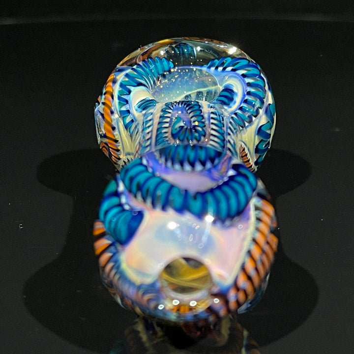 Color Inside Out Spoon Glass Pipe Tiny Mike