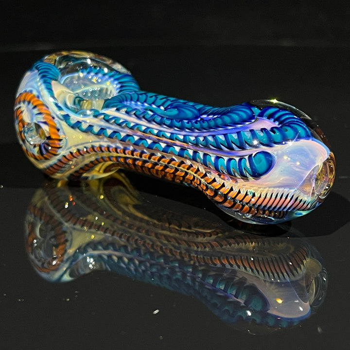 Color Inside Out Spoon Glass Pipe Tiny Mike