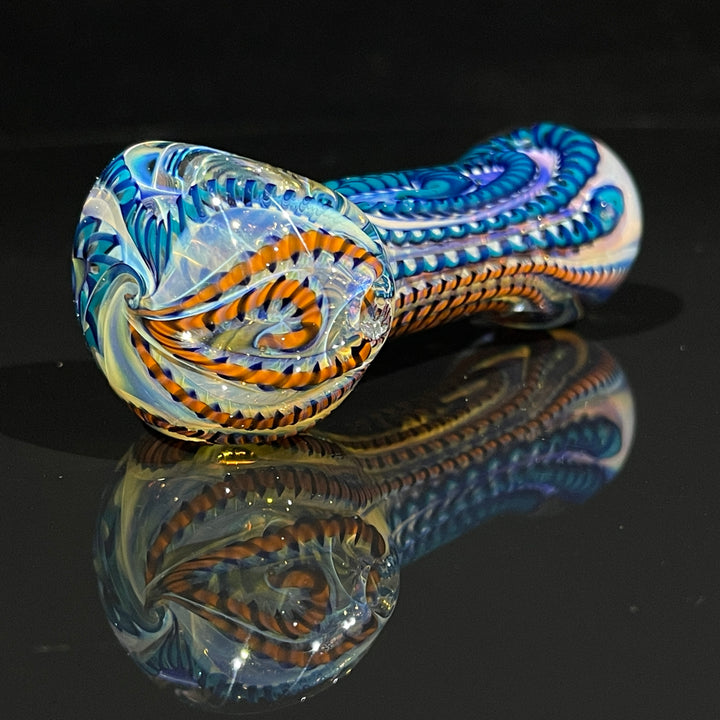 Color Inside Out Spoon Glass Pipe Tiny Mike