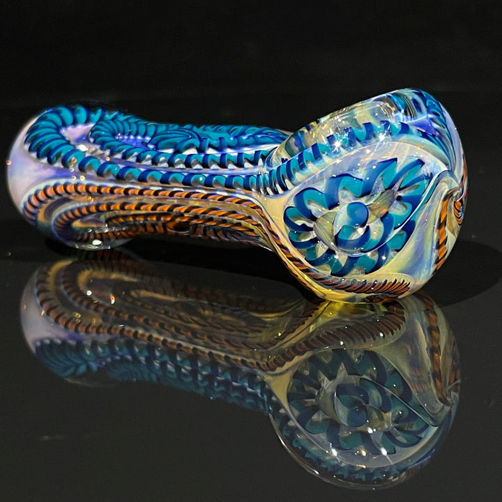 Color Inside Out Spoon Glass Pipe Tiny Mike