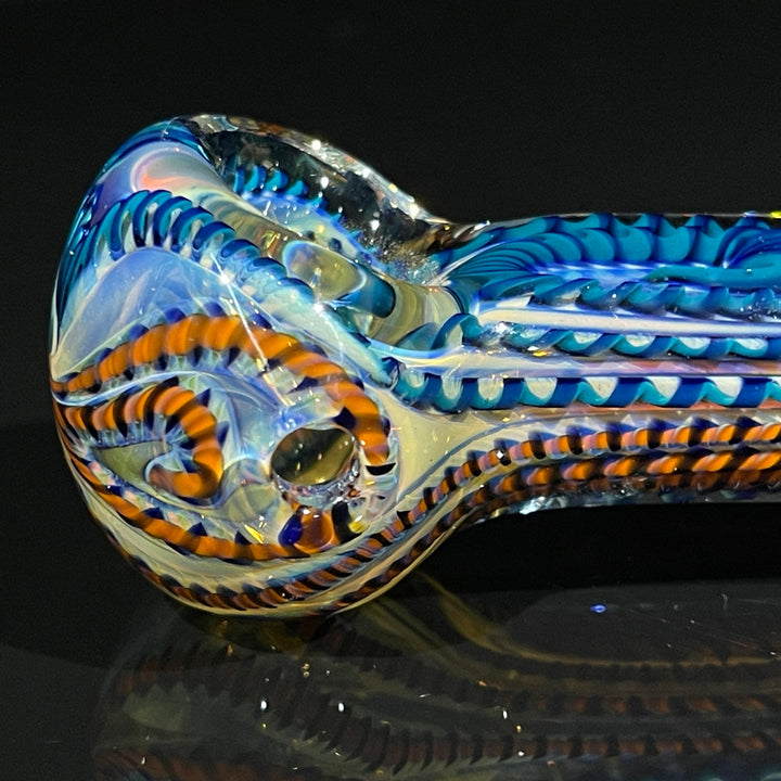 Color Inside Out Spoon Glass Pipe Tiny Mike
