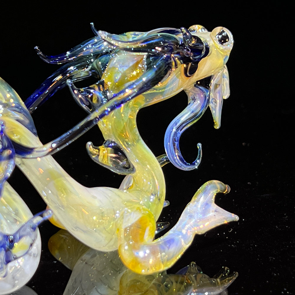 Mini Taoist Dragon Pipe Glass Pipe Fereyel Fiore Glass   