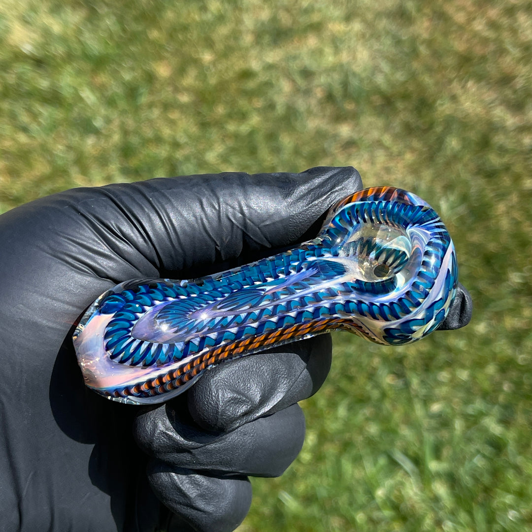 Color Inside Out Spoon Glass Pipe Tiny Mike